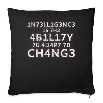 Nerds d'ordinateur programmeur de cadeau drôle - Housse de coussin décorative 45 x 45 cm - noir - Devant