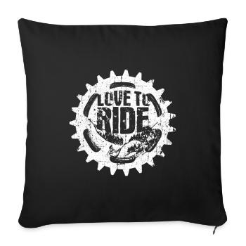 Bicycle Bike Sport Bike - Sofa pillowcase 17,3'' x 17,3'' (45 x 45 cm) - black - Front