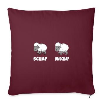Sheep optical illusion Blurred sheep goat - Sofa pillowcase 17,3'' x 17,3'' (45 x 45 cm) - burgundy - Front