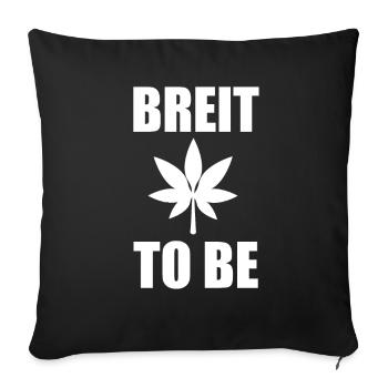 Bachelor party pothead kiffen joke - Sofa pillowcase 17,3'' x 17,3'' (45 x 45 cm) - black - Front