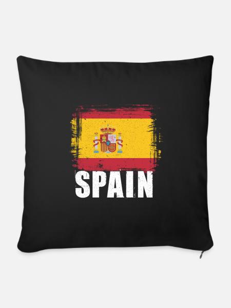 Spanien - Sofakissenbezug 45 x 45 cm - Schwarz