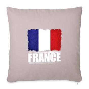 France - Sofa pillowcase 17,3'' x 17,3'' (45 x 45 cm) - light taupe - Front