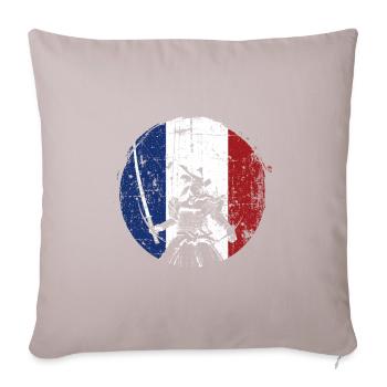 Samurai france warrior - Sofa pillowcase 17,3'' x 17,3'' (45 x 45 cm) - light taupe - Front
