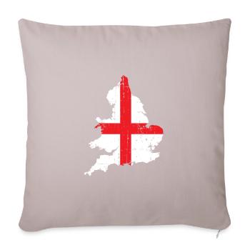 Angleterre - Housse de coussin décorative 45 x 45 cm - taupe clair - Devant
