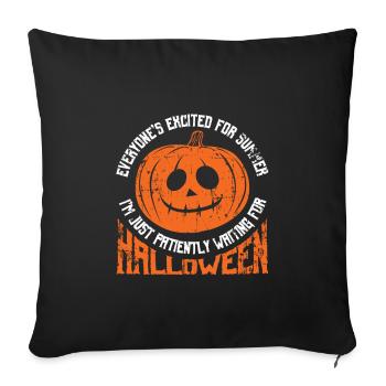 Halloween - Sofa pillowcase 17,3'' x 17,3'' (45 x 45 cm) - black - Front