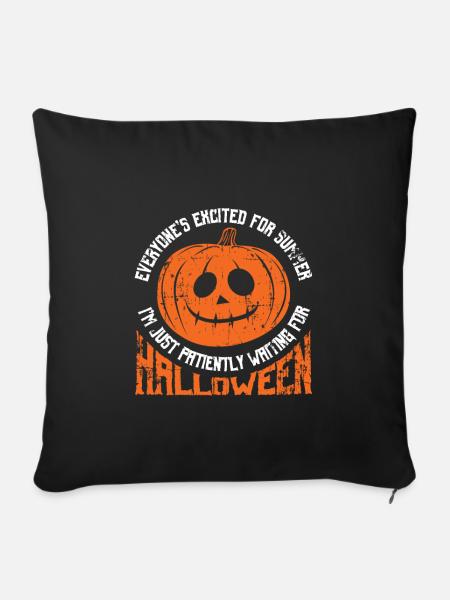 Halloween - Sofakissenbezug 45 x 45 cm - Schwarz
