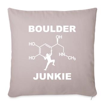 bouldering - Sofa pillowcase 17,3'' x 17,3'' (45 x 45 cm) - light taupe - Front