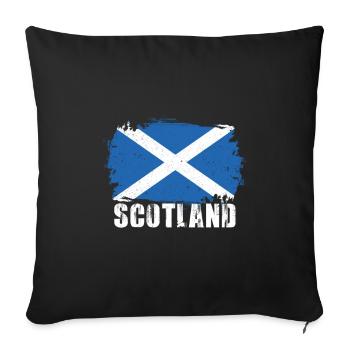 Scotland - Sofa pillowcase 17,3'' x 17,3'' (45 x 45 cm) - black - Front