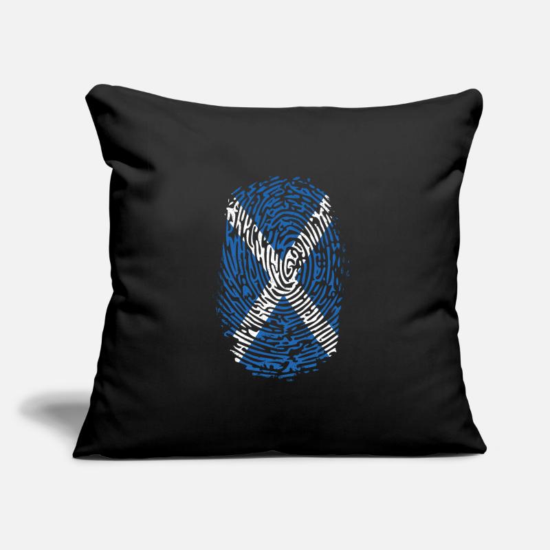 Écosse cadeau d'empreinte digitale patriote ADN Housse de coussin décorative 45 x 45 cm