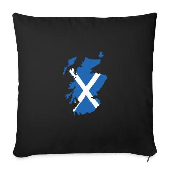 Scotland - Sofa pillowcase 17,3'' x 17,3'' (45 x 45 cm) - black - Front