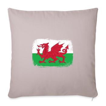 Wales - Sofa pillowcase 17,3'' x 17,3'' (45 x 45 cm) - light taupe - Front