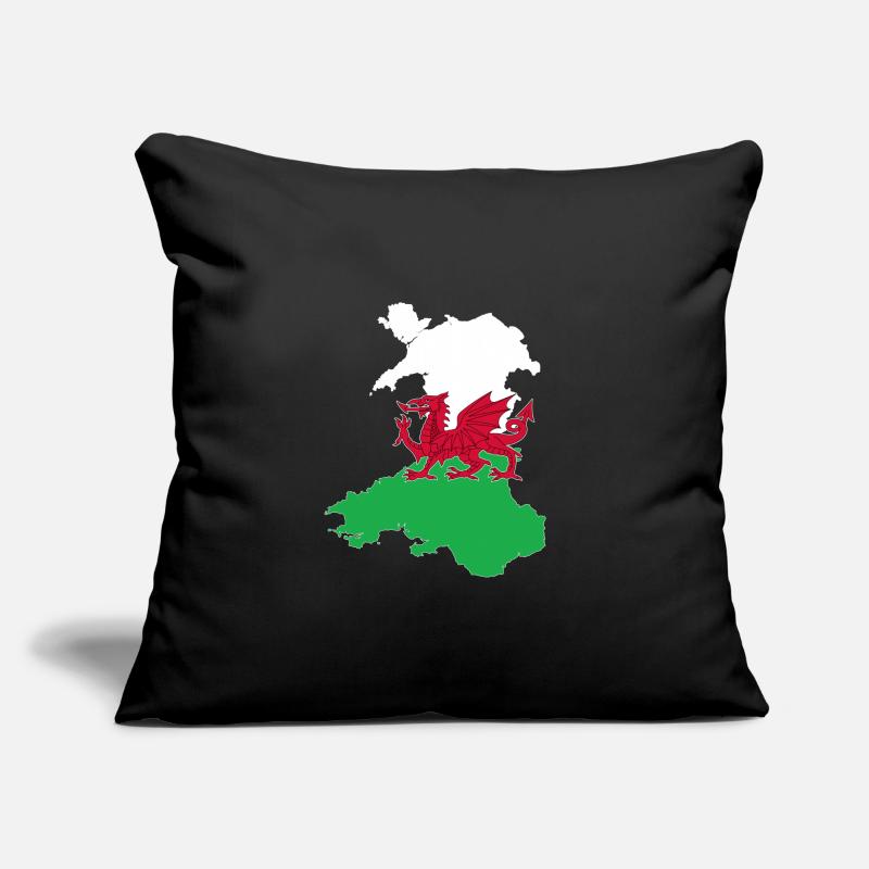 Pays de Galles Housse de coussin décorative 45 x 45 cm