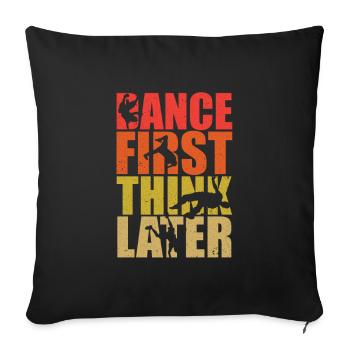 break dancing - Sofa pillowcase 17,3'' x 17,3'' (45 x 45 cm) - black - Front