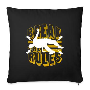 Cadeau de danse hip hop hip-hop Bronx - Housse de coussin décorative 45 x 45 cm - noir - Devant