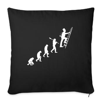 Chimney sweep luck evolution gift - Sofa pillowcase 17,3'' x 17,3'' (45 x 45 cm) - black - Front