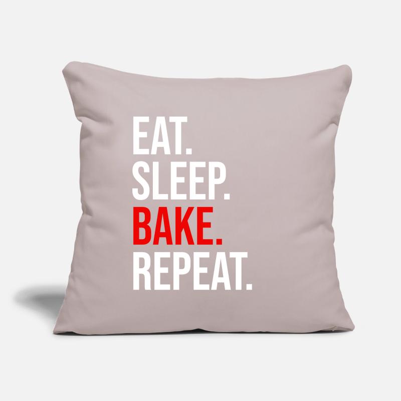 Eat Sleep Bake Repeat Backen Bäcker Geschenk Sofakissenbezug 45 x 45 cm
