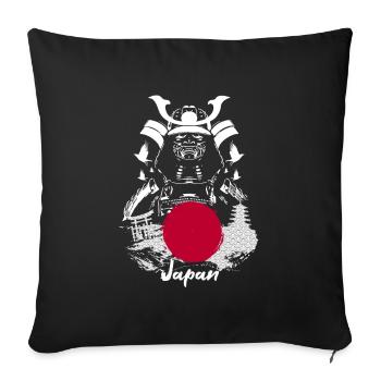 Japan Samurai - Sofa pillowcase 17,3'' x 17,3'' (45 x 45 cm) - black - Front