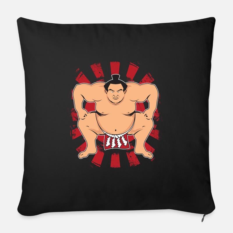Sumo - Sofakissenbezug 45 x 45 cm - Schwarz