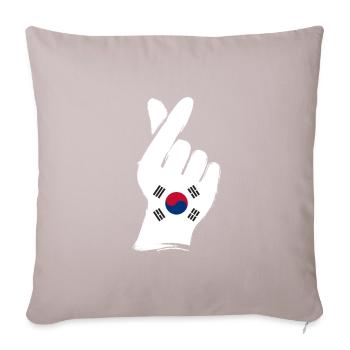 South Korea - Sofa pillowcase 17,3'' x 17,3'' (45 x 45 cm) - light taupe - Front
