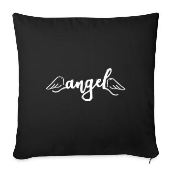 Angel - Sofa pillowcase 17,3'' x 17,3'' (45 x 45 cm) - black - Front