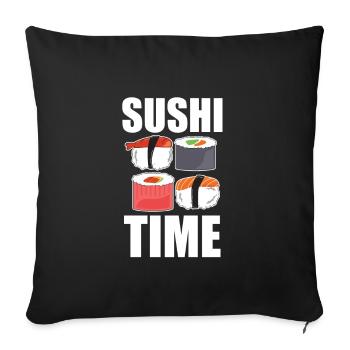 Sushi - Sofakissenbezug 45 x 45 cm - Schwarz - Vorne