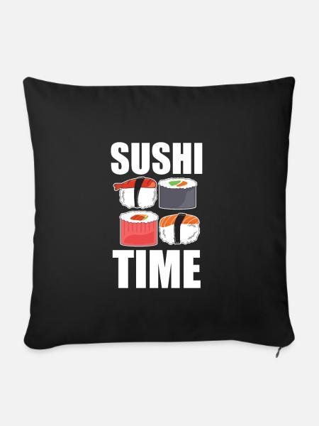 Sushi - Sofakissenbezug 45 x 45 cm - Schwarz