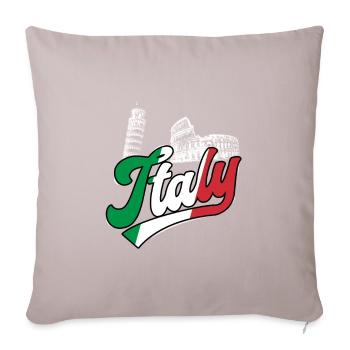 Italy Colosseum Leaning Tower of Pisa - Sofa pillowcase 17,3'' x 17,3'' (45 x 45 cm) - light taupe - Front