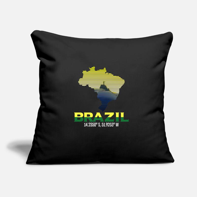 Brazil Coordinates Sofa pillowcase 17,3'' x 17,3'' (45 x 45 cm)