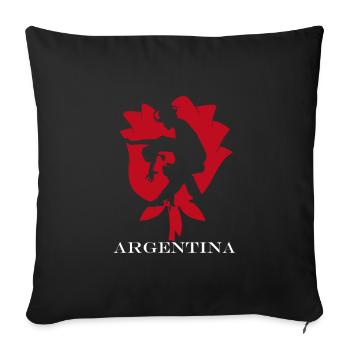 Argentinien Tango - Sofakissenbezug 45 x 45 cm - Schwarz - Vorne