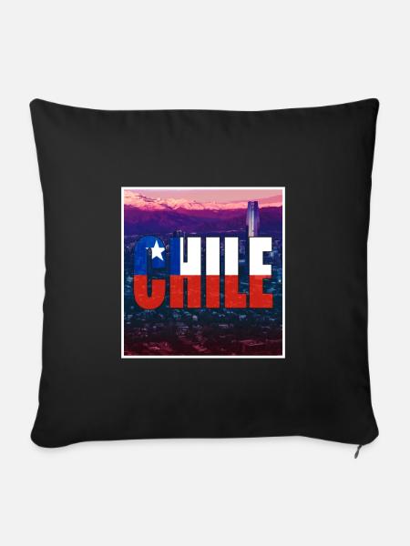 Chile Santiago de Chile - Sofakissenbezug 45 x 45 cm - Schwarz