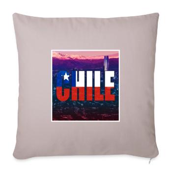 Chili Santiago du Chili - Housse de coussin décorative 45 x 45 cm - taupe clair - Devant