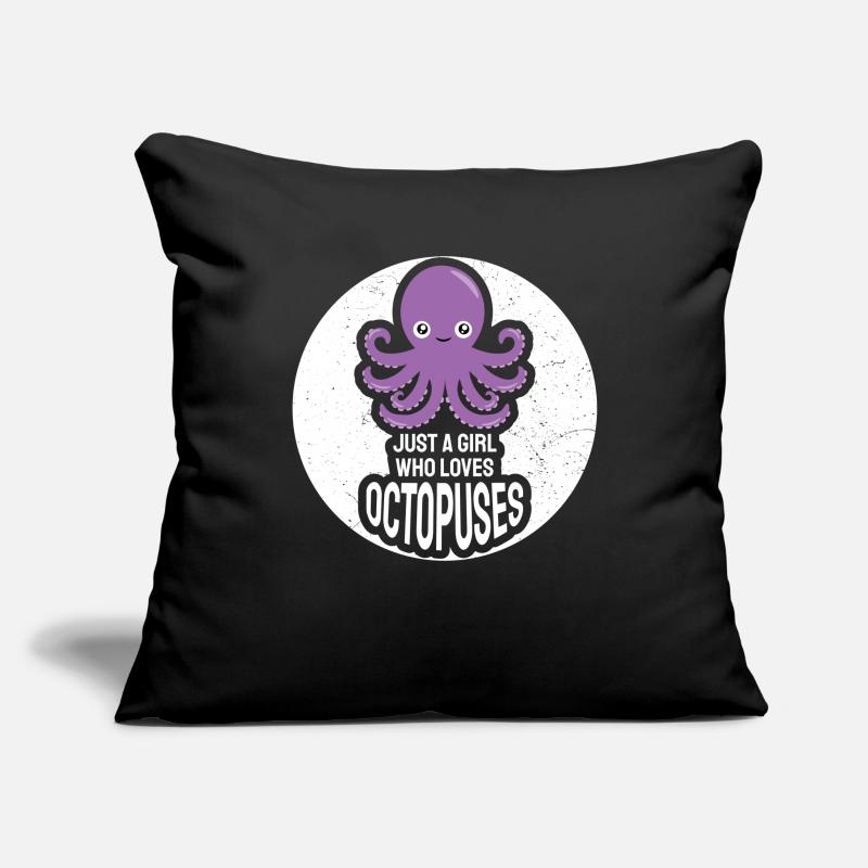 Nur ein Mädchen, das Octopuses Squid Ward Octopus liebt Sofakissenbezug 45 x 45 cm