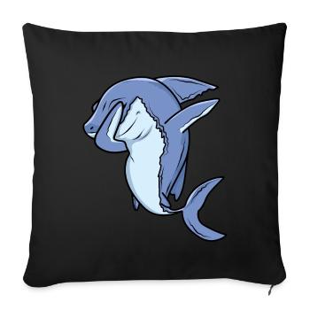 Dabbing Shark Dab Dance Gift - Housse de coussin décorative 45 x 45 cm - noir - Devant