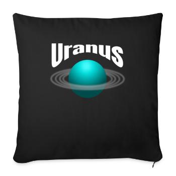 Uranus - Housse de coussin décorative 45 x 45 cm - noir - Devant