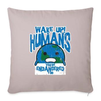 climate Change - Sofa pillowcase 17,3'' x 17,3'' (45 x 45 cm) - light taupe - Front