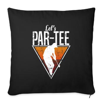 Golf Golfing Golfing - Sofa pillowcase 17,3'' x 17,3'' (45 x 45 cm) - black - Front