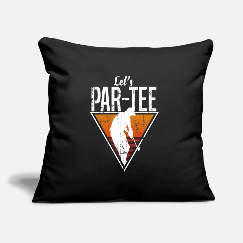 Golf golf golf golf Housse de coussin décorative 45 x 45 cm