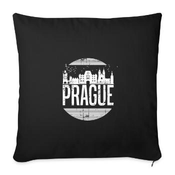 Prague Czech Republic Holiday - Sofa pillowcase 17,3'' x 17,3'' (45 x 45 cm) - black - Front