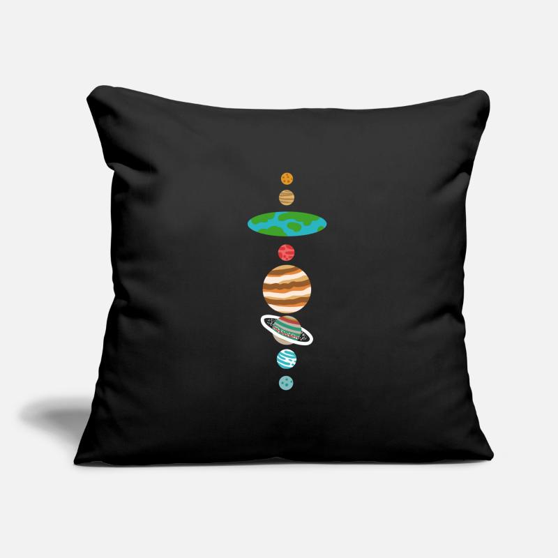 Flat Earth Solar System Flat Earth Sofa pillowcase 17,3'' x 17,3'' (45 x 45 cm)