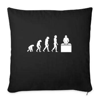 Evolution DJ Club Turntable EDM Music - Sofa pillowcase 17,3'' x 17,3'' (45 x 45 cm) - black - Front