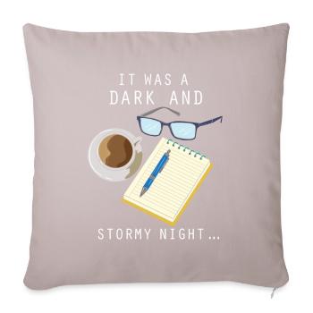 Author writer novel literature writing - Sofa pillowcase 17,3'' x 17,3'' (45 x 45 cm) - light taupe - Front