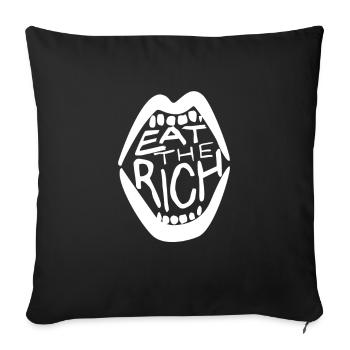 Punk rock anti-capitalism communism gift - Sofa pillowcase 17,3'' x 17,3'' (45 x 45 cm) - black - Front