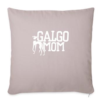 Galgo Mama - Sofakissenbezug 45 x 45 cm - helles Taupe - Vorne