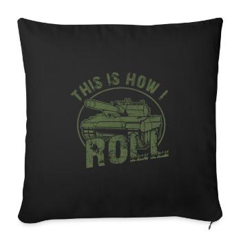 Ich bin ein Tank - Sofakissenbezug 45 x 45 cm - Schwarz - Vorne