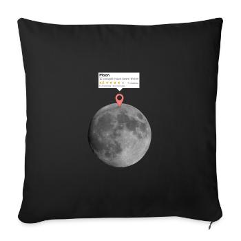 Été sur la lune - Housse de coussin décorative 45 x 45 cm - noir - Devant