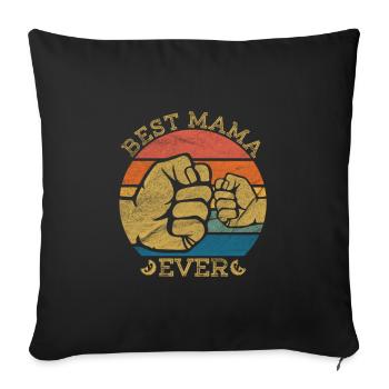 Meilleure maman - Housse de coussin décorative 45 x 45 cm - noir - Devant