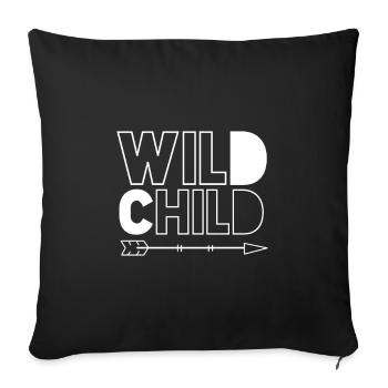 Enfant sauvage - Housse de coussin décorative 45 x 45 cm - noir - Devant