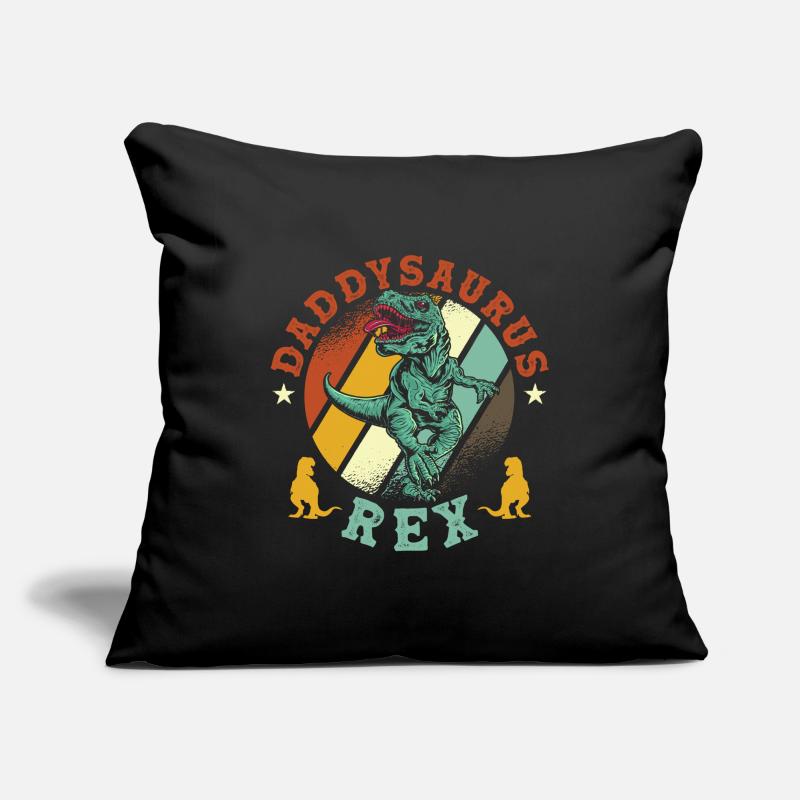Daddysaurus Rex Housse de coussin décorative 45 x 45 cm