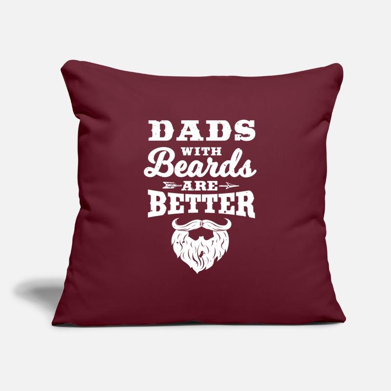 Dad with beards Sofa pillowcase 17,3'' x 17,3'' (45 x 45 cm)