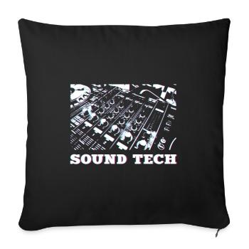 Sound engineering - Sofa pillowcase 17,3'' x 17,3'' (45 x 45 cm) - black - Front